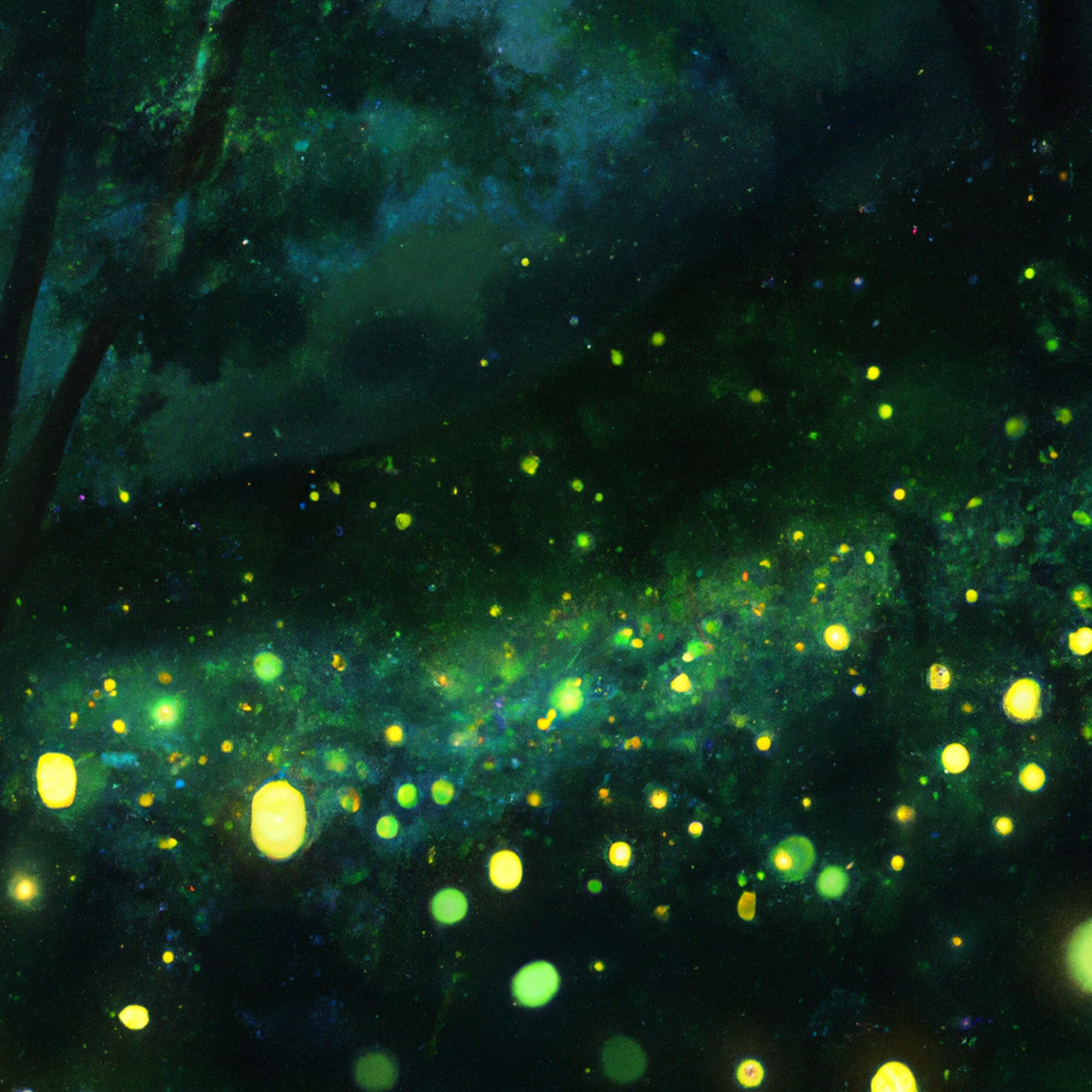 Fireflies in Winter- 16”X20”